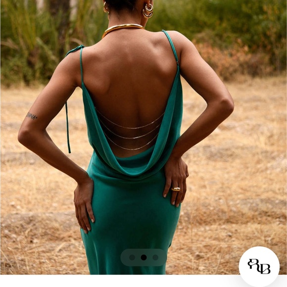 Rat & Boa Ophelia Green Dress - Picture 1 of 6